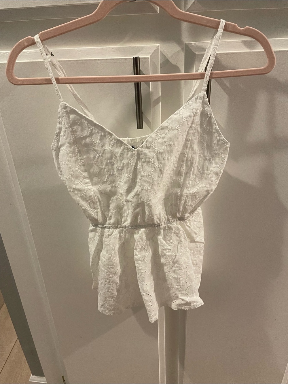Hang Ten White Eyelet Spaghetti Strap Top, Women’s size G (Mexico - Grande)/L